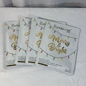 The Creme Shop Merry & Bright Sheet Face Mask (5) Collagen Vitamin C